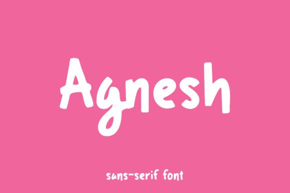 Agnesh: A Bold and Playful Handwritten Font for Modern Web Design