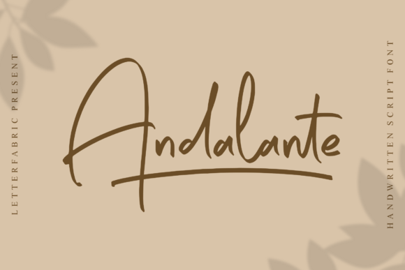 Andalante: A Handwritten Font for Brands That Feel Alive