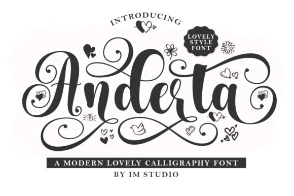 Anderta: A Smooth and Elegant Calligraphy Font for Designers