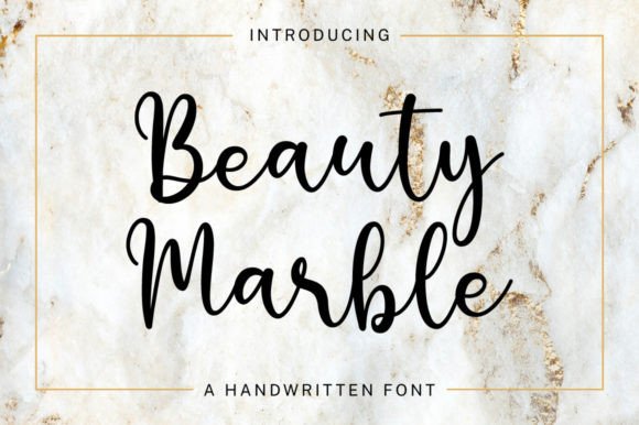 Beauty Marble: A Refined Script Font for Editorial Mood and Content Structure
