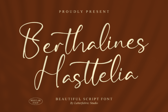 Berthalines Hasttelia: A Script Font for Digital Branding