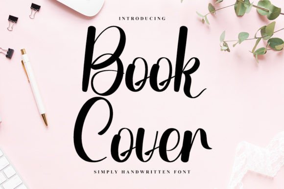Book Cover Font: A Handwritten Elegance for Your Digital Designs