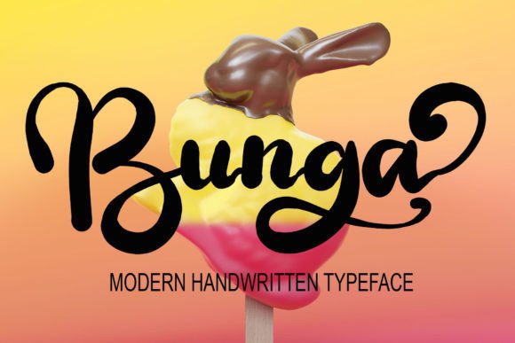 Bunga: A Bold Script Typeface for Modern Web Design