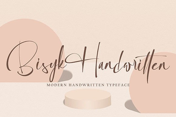 Discovering Bisyk: A Script Font for Elegant Branding