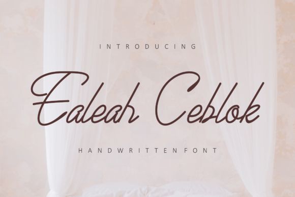 Ealeah Ceblok: A Script Font Built for Clear Campaign Messages