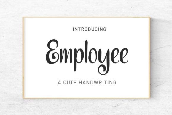 Employee Font: The Elegant Handwritten Typeface for Editorial Design