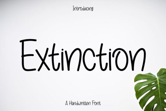 Extinction: A Handwritten Font for Editorial Character and Readability