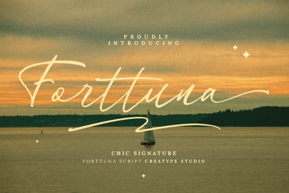 Forttuna: A Graceful Script Font for Creative Makers