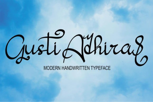 Gusti Adhira: A Handwritten Font for Editorial Elegance