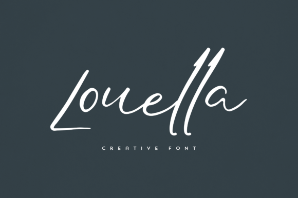 Louella: A Script Font with Editorial Elegance