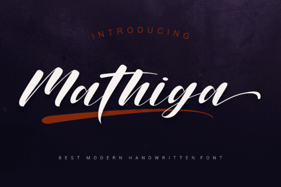 Mathiga: A Strategic Handwritten Font for Modern Marketing