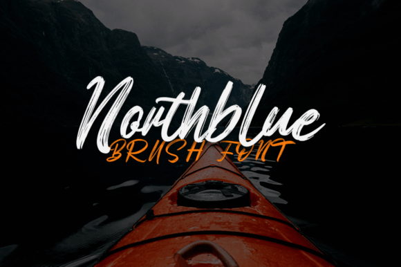 Northblue Font: A Textured Brush Script for Handmade Design