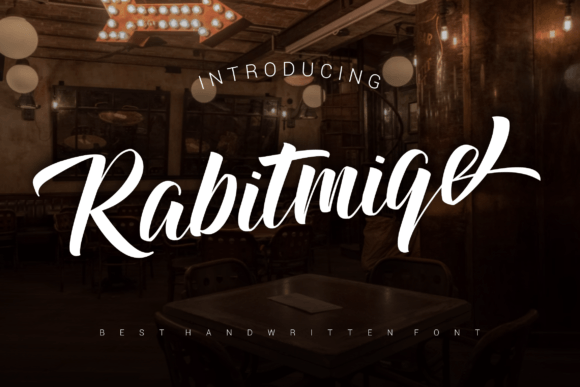 Rabitmiqe Font Review: A Bold Handwritten Typeface for Digital Design