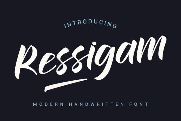 Ressigam: A Versatile Script Typeface for Editorial Personality