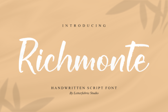 Richmonte: A Handwritten Font for Modern Campaigns
