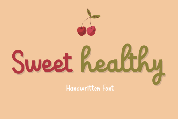 Sweet Healthy: A Handwritten Font for Engaging Web Design