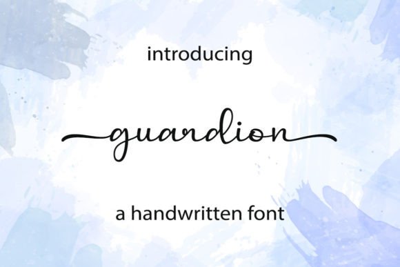 The Guardion Font: Your Handwritten Secret for Unique Product Designs