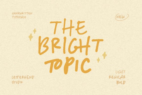 Using The Bright Topic Font in a Digital Marketing Campaign